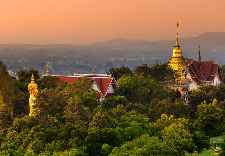 View of Doi Saket Temple in Chiang Mai