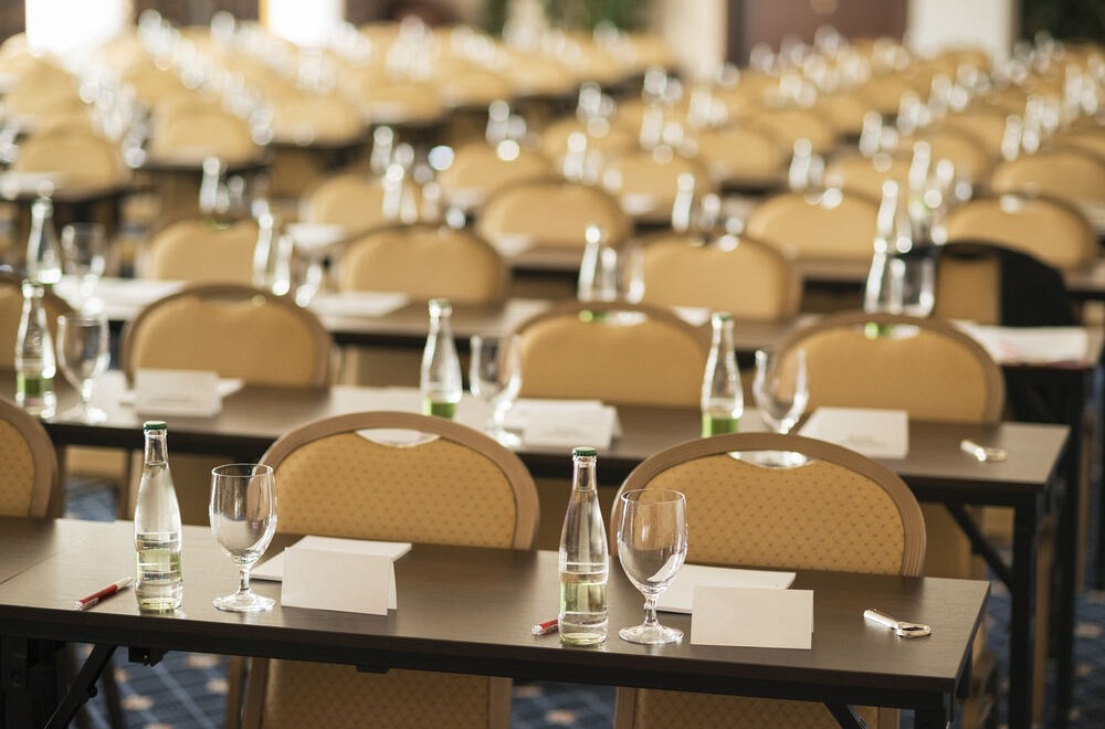 Tables at a conference room in Chiang Mai