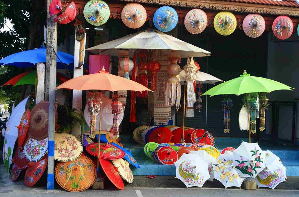 Shop for souvenirs at Chiang Mai’s Night Bazaar.