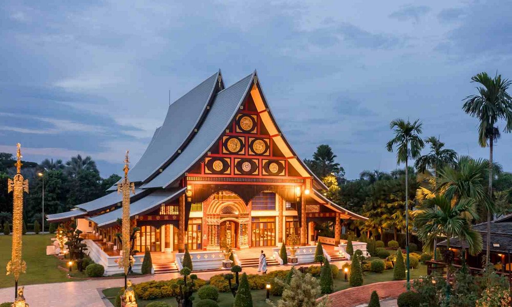 A stunning conference hall at Horizon Village & Resort.