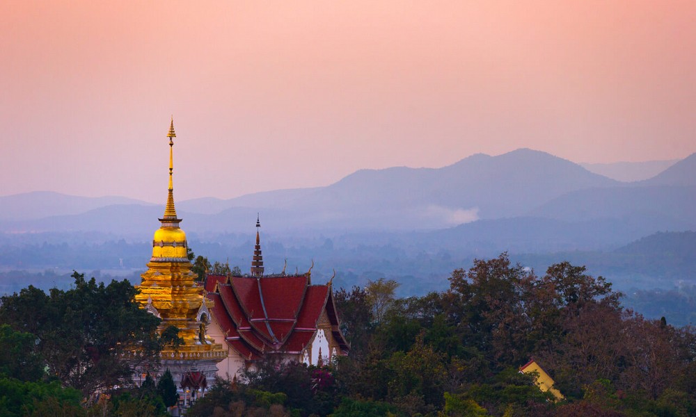 Wat Phrathat Doi Saket in Doi Saket, Chiang Mai