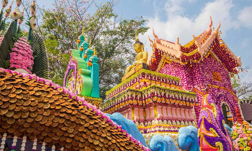 A lantern festival in Northern Thailand